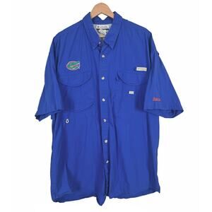 Columbia PFG Mens XL Gorpcore Fishing Outdoor Florida Gators Vented Button Shirt